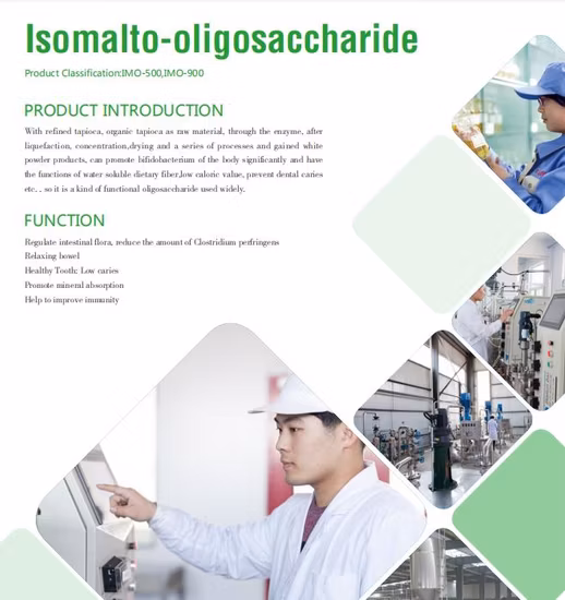 Bailong Chuangyuan Ingrediente Alimentar Solução Redutora de Açúcar Isomalto-Oligossacarídeo Imo